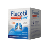 Foto do produto Flucetil Plus (Acetilcisteína + Vitamina C)